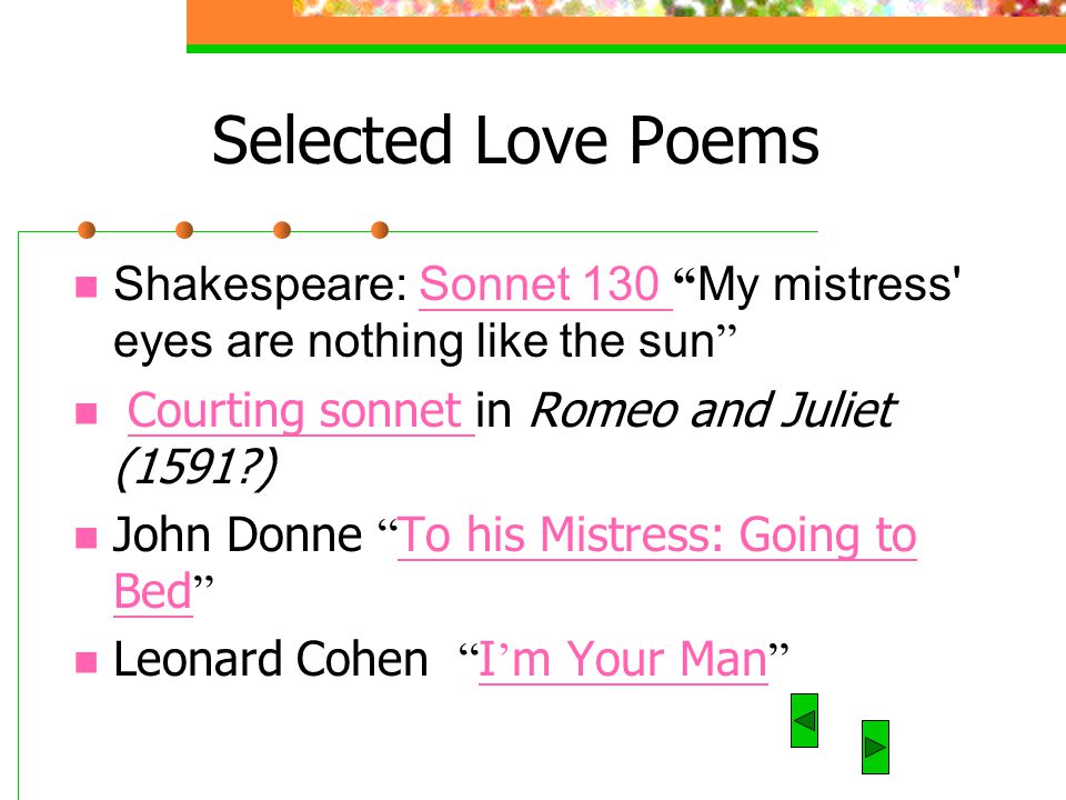 To his mistress going to bed john donne